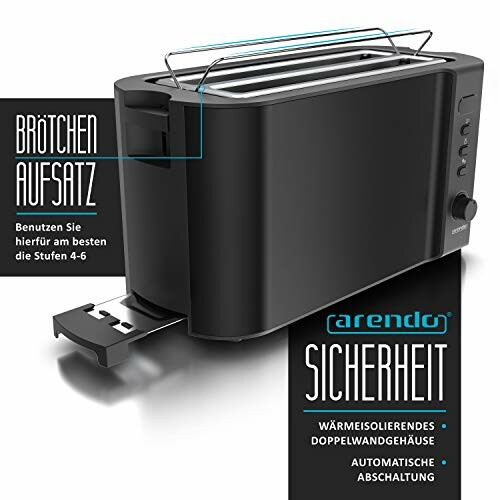 Arendo Edelstahl Toaster