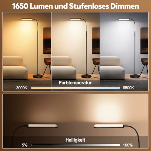 LED Stehlampe Dimmbar 18W